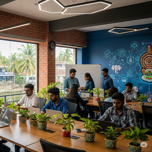 create image for this blog "Why Businesses in Kerala Need a Digital Marketing Agency to Stay Ahead"